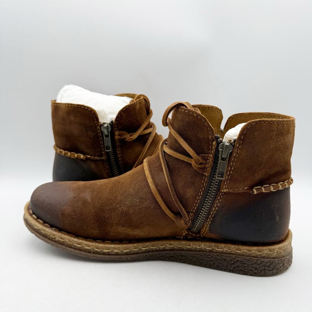 Born Womens Calyn Ankle Booties US 10 EU 42 Brown Suede Boots NWOB - Picture 7 of 12